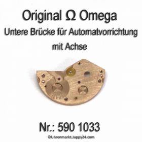 Omega 590 1033 Untere Brücke für Automatvorrichtung mit Achse, Omega 551-1033 Cal. 590 591