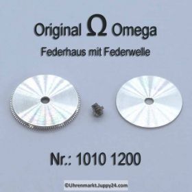 Omega Federhaus 1010-1200 mit Federwelle Omega 1010 1200 Cal. 1010 1011 1012 1020 1021 1022 