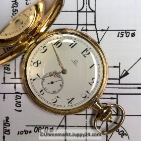 Omega Taschenuhr 14kt Doppelmantel