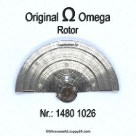 Omega Rotor silberfarben, gebraucht Omega 1480-1026 Cal. 1480 1481 (intern 02)