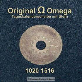 Omega 1020-1516  Omega Tageskalenderscheibe mit Stern Omega 1020 1516A  (ENGLISH) Cal. 1020 1021 1022 (11)