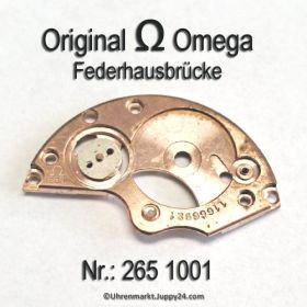 Omega 265-1001 Federhausbrücke Part Nr. Omega 266 1001 Cal. 265