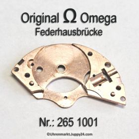 Omega 265-1001 Federhausbrücke Part Nr. Omega 266 1001 Cal. 265